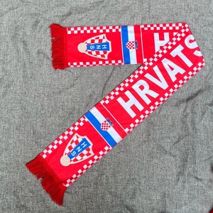 Set de 4 Piezas para Fanáticos de la Copa Mundial de Fútbol 2026, Bandera Nacional de Croacia, Gorro, Bufanda, Gafas de Sol, Pintura Facial, Kit de Recuerdos de Fútbol - Product Image 5