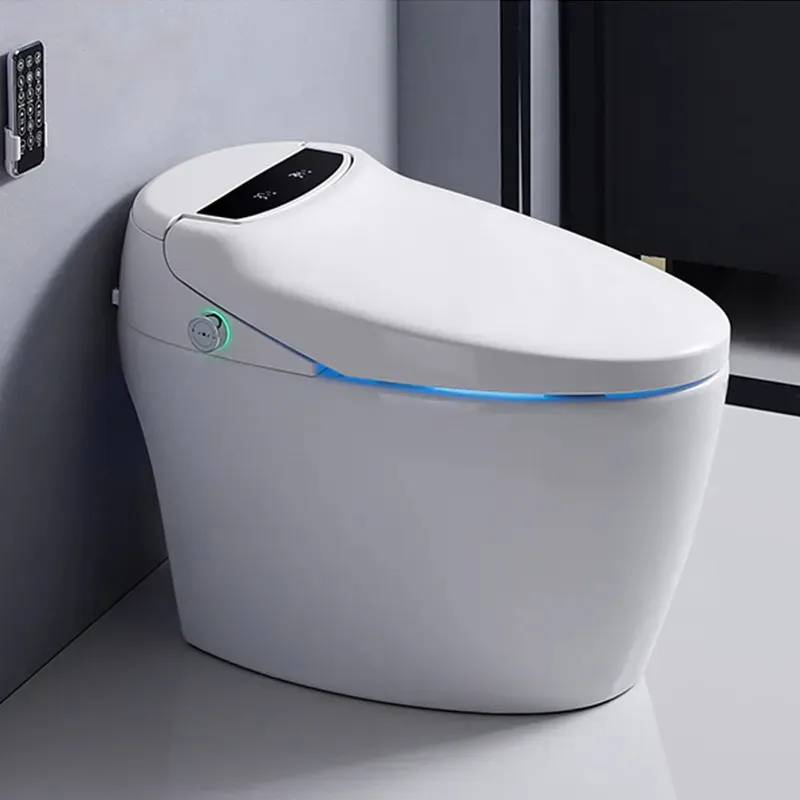 Kaiping Sanitär artikel Automatisches Bidet Einteilige Toilette Modernes Badezimmer Keramik WC Intelligente intelligente Toilette mit Fernbedienung