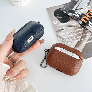 Étui rigide de qualité supérieure à texture croisée pour écouteurs Bluetooth Apple AirPods 1/2, Pro (2e/3e/4e génération) - Product Image 3