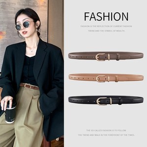 <span class=keywords><strong>Ceinture</strong></span> automatique vintage en cuir de vachette pour <span class=keywords><strong>femme</strong></span>, 2,0 cm, avec boucle en alliage, écologique, pour jeans et robes - Product Image 1
