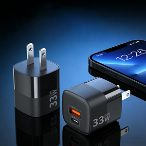 Cargador Justlink PD de 33W GaN con Adaptador USB-A Tipo-C, Enchufe EU/US/UK, Cargador de Pared USB-C con Protección Contra Incendios para <span class=keywords><strong>iPhone</strong></span> - Product Image 3