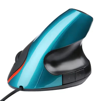 Mouse Ergonomis Mytree Generasi Kedua Optik USB 3D Style untuk Tangan Kanan dengan Pelindung Pergelangan Tangan, Nirkabel 2.4GHz RGB, Laris Terjual