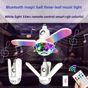 Ventilador Bluetooth Magic Ball con Música, Iluminación LED de Colores, Reproductor de Audio Inalámbrico Inteligente para Teléfono Móvil, Caja de Sonido de 100W, Modelo E27 One - Product Image 3
