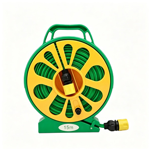 Carrete de <span class=keywords><strong>manguera</strong></span> y <span class=keywords><strong>manguera</strong></span> plana de jardín de tubo interior de PVC de <span class=keywords><strong>15</strong></span> <span class=keywords><strong>metros</strong></span> en caja de color personalizable de gran venta - Product Image 1