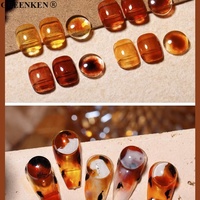 Automne hiver 4 couleurs écaille de tortue ambre séchage rapide réfléchissant doux professionnel bricolage marque privée Art thérapie vernis à ongles Gel