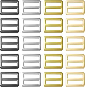 Pcs Flat Metal Slide Buckle Inch Belt Adjuster Sliders Tri Glide Strap Zinc Alloy Slider Buckles For <b>Purse</b> Bag Backpack Colors - Product Image 1