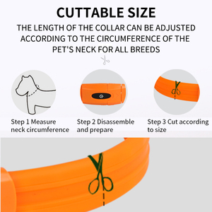 Collar <span class=keywords><strong>LED</strong></span> Recargable de Goma Suave para Perro <span class=keywords><strong>2026</strong></span>, Luces Brillantes Personalizadas Sólidas y Sencillas, Seguridad Nocturna para Caminar, Luz Intermitente Personalizada - Product Image 5