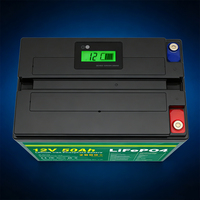 Harga Pabrik Baterai Lithium Ion Phosphate LiFePO4 12V 90Ah/105Ah/50Ah Ukuran Sesuai Pesanan, 6000 Siklus, Suhu Operasi -20~60°C