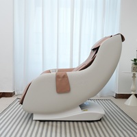 Sillón de Masaje Reclinable Moderno de Gravedad Cero con Detección Corporal Inteligente, Calefacción Lumbar y Altavoz Bluetooth para Hogar y Oficina