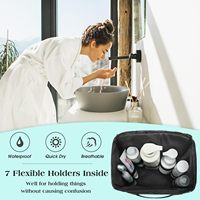 Sac de Douche Portable en Maille Ouverte Tendance, Grande Capacité, Séchage Rapide, à Suspendre pour Dortoir Universitaire, Salle de Bain, Camping