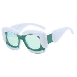 Lunettes de soleil unisexes tendance à monture carrée large et cerclée, avec verres UV400, légères, de haute qualité à prix abordable - Product Image 3