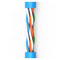 Cable Ethernet LAN UTP Cat5e Sin Blindaje para Interiores, 4 Pares, 24AWG, CCA, 305m/1000 pies, Cubierta de PVC/LSZH, Conductores OFC/BC/CU/CCA