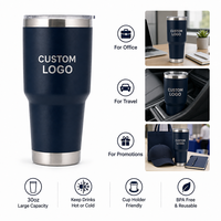 Gobelet isotherme en acier inoxydable de 30 oz avec logo personnalisé, tasse à café à double paroi sous vide pour cadeaux d'entreprise et promotions