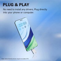 Memoria USB Metálica Mini de 16GB con Interfaces USB-C/USB-A, Tapa Giratoria, 1 Año de Garantía, Compatible con Android/PC/Laptops
