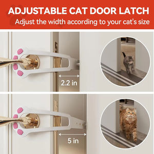 Moderno Sujetador de Puerta para Gatos y Perros con Correa Elástica Ajustable, Bloqueador de Puerta, Evita que las Mascotas Salgan, Uso en Cocina - Product Image 5