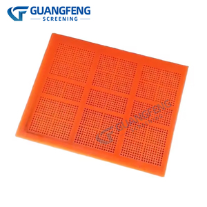 GUANGFENG maglia speciale dello schermo di disidratazione del poliuretano per i frantoi di estrazione mineraria della saldatura perforata della tela di taglio inclusa - Product Image 3