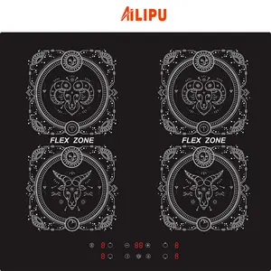 Placa <span class=keywords><strong>de</strong></span> <span class=keywords><strong>Inducción</strong></span> Integrada <span class=keywords><strong>de</strong></span> 4 Quemadores, Cocina Eléctrica Táctil, Cuatro Hornillas <span class=keywords><strong>de</strong></span> <span class=keywords><strong>Inducción</strong></span> - Product Image 1