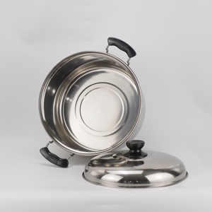 Marmite à ragoût grande capacité 28 cm à bas prix, marmite à soupe économique avec couvercle, casseroles de cuisson en acier inoxydable, grande marmite de cuisson - Product Image 5