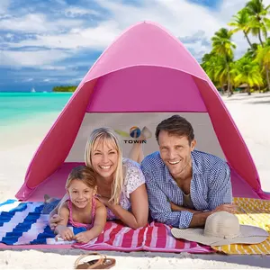 Tragbarer Sonnenschutz UV-Schutz Pop Up Cabana Beach Shelter Säuglings sandzelt
