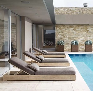 Hot Sale Beach Double Sunbed Pool Patio <strong>Outdoor</strong> Furniture <strong>Canopy</strong> <strong>Daybed</strong> <strong>with</strong> Cushion - Product Image 5