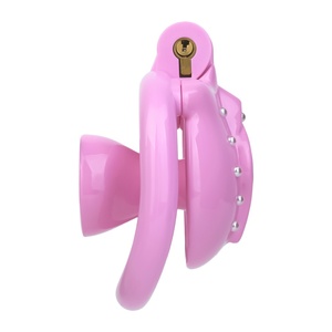 ANOSX Inverted Penis Cage ABS Resin Chastity Lock with Urethral Catheter pink Cock Cage Chastity Device <b>for</b> <b>Men</b> Fetish Sex <b>Toys</b> - Product Image 5