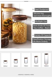 Haute Borosilicate Verre Cogne le Conteneur de Stockage De Nourriture De pot à épices 325ml 500ml 750ml 1000ml 1800ml - Product Image 6