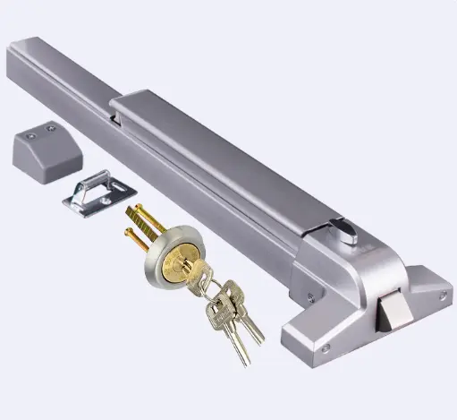 zhenzhi Controls Push Bar Panic Exit Device , with Exterior Lever Trim Safety channel lock