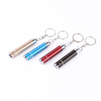 Expédition rapide 1 en 1 avec DHL, lampe torche LED à piles LR41 en aluminium, mini lampe UV portable, détecteur de billets, porte-clés