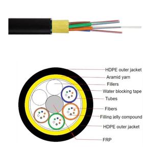 Cable de <span class=keywords><strong>fibra</strong></span> óptica exterior HG Fibers 12 <span class=keywords><strong>24</strong></span> 48 96 <span class=keywords><strong>hilos</strong></span> <span class=keywords><strong>ADSS</strong></span> con 100 200 metros de envergadura - Product Image 4