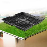 Plateau de plantation modulaire pour jardin sur toit en PP, système de toit vert avec auto-arrosage et drainage pour l'aménagement urbain et les toits inclinés