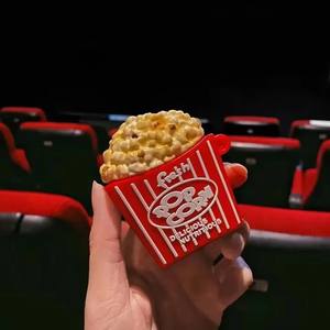 Étui pour écouteurs Apple <span class=keywords><strong>AirPods</strong></span> 3, étui pour écouteurs sans fil en forme de frites, simulation 3D de nourriture, hamburger, pop-corn, pour <span class=keywords><strong>Airpods</strong></span> 2 - Product Image 4