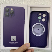 Étui de protection d'objectif en verre mat Ag Nano de luxe pour Iphone 17 couverture antichoc de charge sans fil magnétique pour Iphone 15 Pro Max