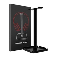 Tempat Earphone Hitam Putih Universal, Rak Display Universal Penyimpanan Desktop Headset Game Esports Komputer yang Dapat Dilepas