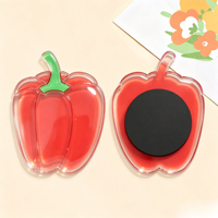 Promotion en gros 2026 : Breloques magnétiques décoratives pour réfrigérateur en acrylique imperméable, imprimées en typographie personnalisée, style dessin animé