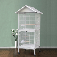 Offre Spéciale grand perroquet cage canari grande volière d'oiseaux en plein air avec roulettes
