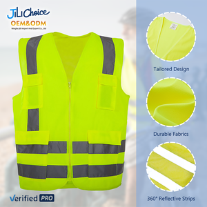 J & L 2025 OEM高Vis反射安全ベスト防水レインコート保護ベストジャケット反射レインコート安全服 - Product Image 1