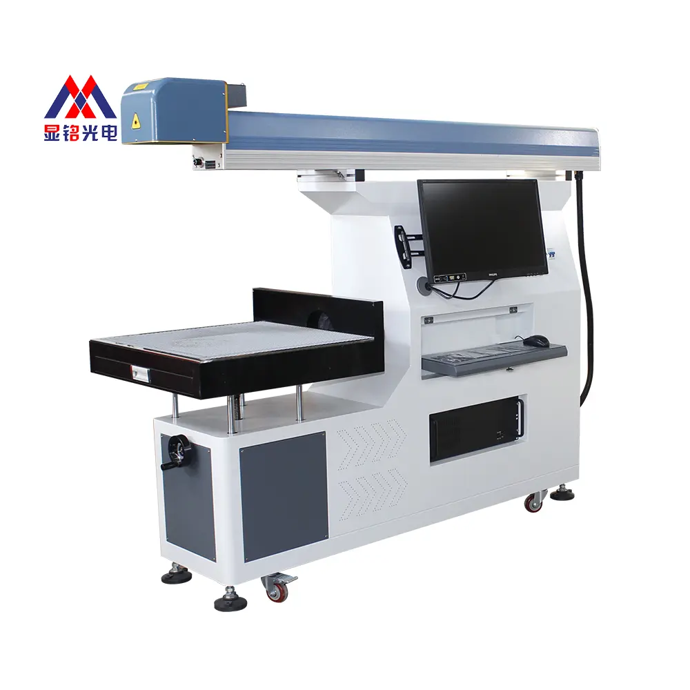 XM Large format 600mm*600 leather printing and marking machine jeans laser printing machine co2 laser marking