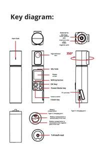 Портативная экшн-камера с широкоугольным объективом 170°, запись видео 4K, 1,4-дюймовый ЖК-экран, ночное видение, поддержка Wi-Fi, до 256 ГБ TF-карты - Product Image 5