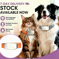 Traceur GPS intelligent pour animaux de compagnie avec traduction, étanche, moniteur vocal, affichage dynamique en temps réel, longue autonomie de la batterie, prêt à être expédié