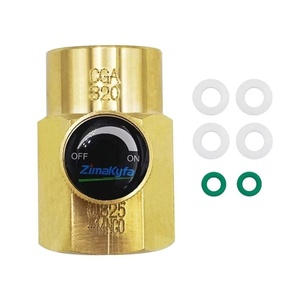 Adaptador de Estación de Recarga de Cilindros de CO2, Adaptador para Botellas de Soda, Válvula de Purga de Latón G1/2-14 W21.8, Conector CGA320, Herramientas Neumáticas OEM - Product Image 4