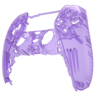 EXtremerate prix de gros étui bricolage clair violet remplacement coque avant façade pour manette de jeu PS5
