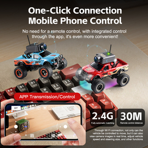 Nuevo Camión Monstruo Eléctrico de Plástico a Escala Completa 1:64 de Weili, con Cámara FPV de Alta Definición, Modelo de Auto RC Todoterreno para Exteriores - Product Image 4