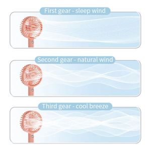 Wholesale Hand Fan Green Phone Stand Multiple Colors Portable Compact <b>Usb</b> Long Battery Life <b>Mini</b> Hand Fan for Gift - Product Image 6