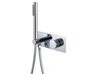 Hot Sale Wall Mounted Single Function Hand Shower Concealed Shower Mixers Set Hidden Bath Square Shower Set