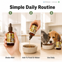 Gouttes Probiotiques pour Chats - Santé Digestive et Immunitaire - Supplément Liquide FOS pour Animaux de Compagnie - Bouteilles pour Chiots, Chatons, Toutes Races et Tailles - 60ml