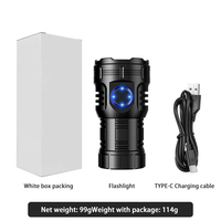Helius Nouvelle Lampe Torche Tactique Rechargeable Multifonctionnelle à 8 LED, Mini, Super Lumineuse et Puissante
