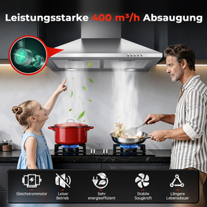 <span class=keywords><strong>Campana</strong></span> <span class=keywords><strong>extractora</strong></span> <span class=keywords><strong>de</strong></span> <span class=keywords><strong>60</strong></span> <span class=keywords><strong>cm</strong></span> con filtro <span class=keywords><strong>de</strong></span> carbón activado y flujo <span class=keywords><strong>de</strong></span> aire <span class=keywords><strong>de</strong></span> 400 m³/h - Product Image 2