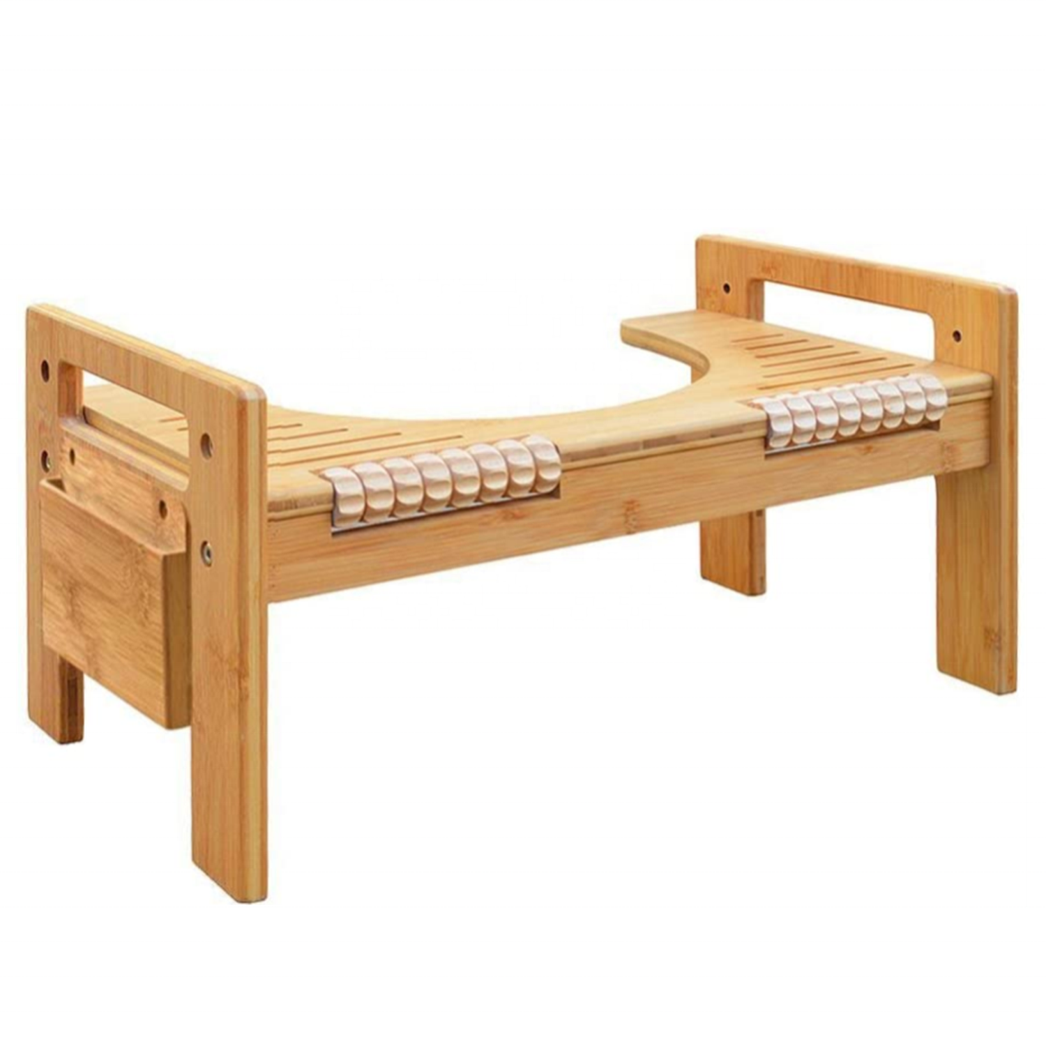 Регулируемый бамбуковый табурет для ванной, портативный приседаемый писсуар, приседание в горшке для обучения взрослых и пожилых людей