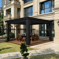 Pergola en aluminium, solution professionnelle résistante aux intempéries, pergola, gazebo, pavillon pour grands espaces de vie en plein air