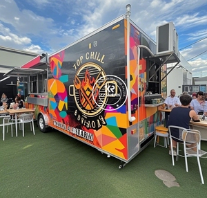 Camion de nourriture entièrement équipé pour la restauration Chariot de nourriture pour hot-dog USA Remorque de nourriture personnalisée avec équipement de cuisine de restaurant complet - Product Image 6